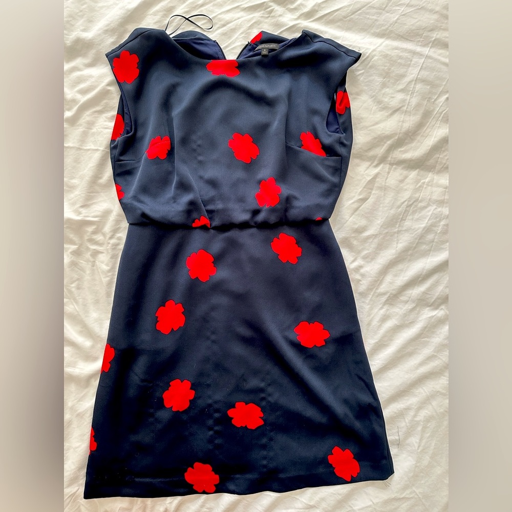 Banana republic blue formal dress
